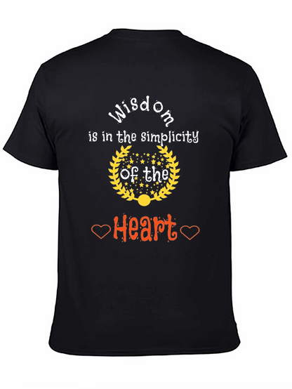 Wisdom Heart Simplicity Graphic T-Shirt