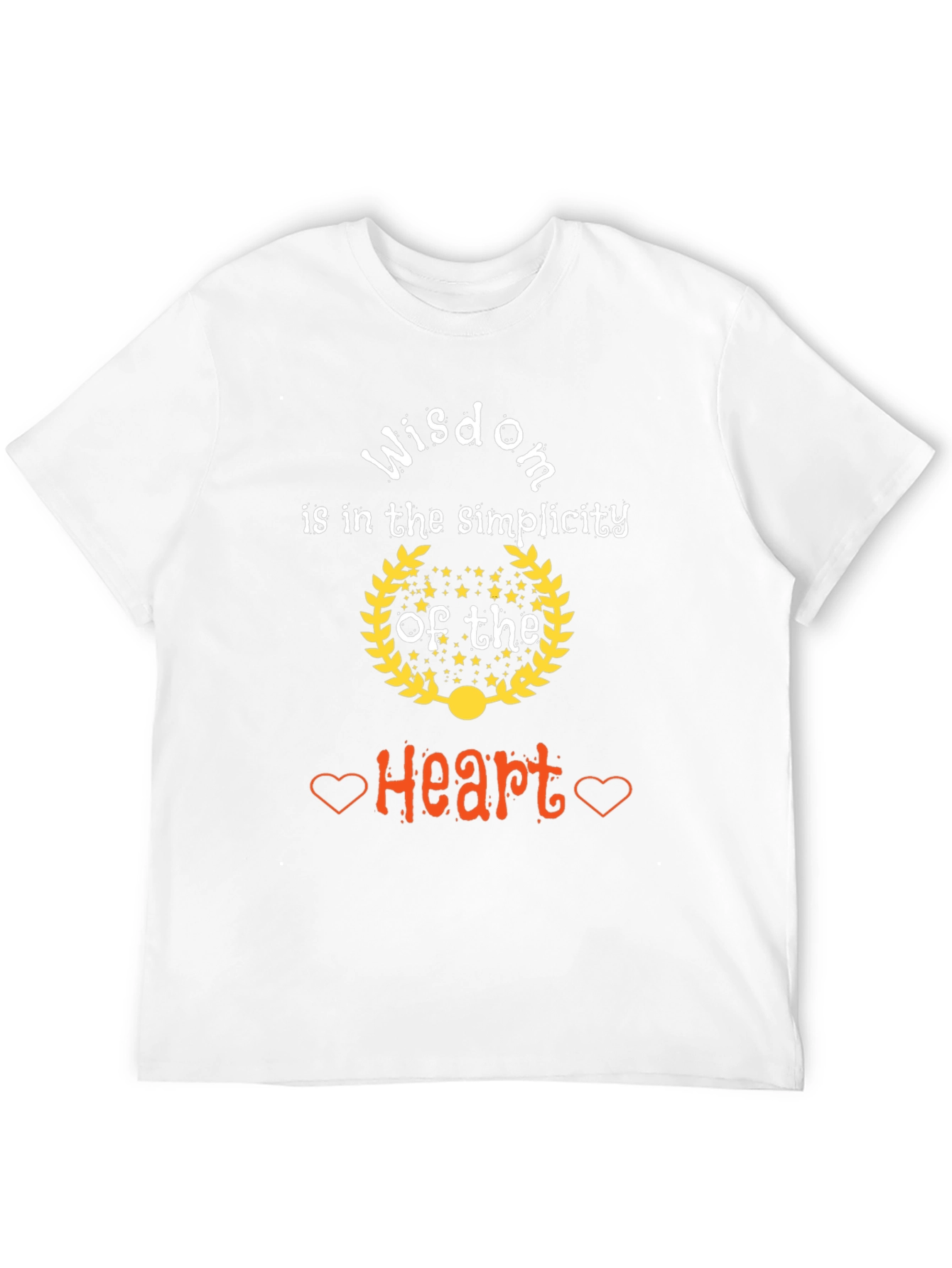 Wisdom Heart Simplicity Graphic T-Shirt