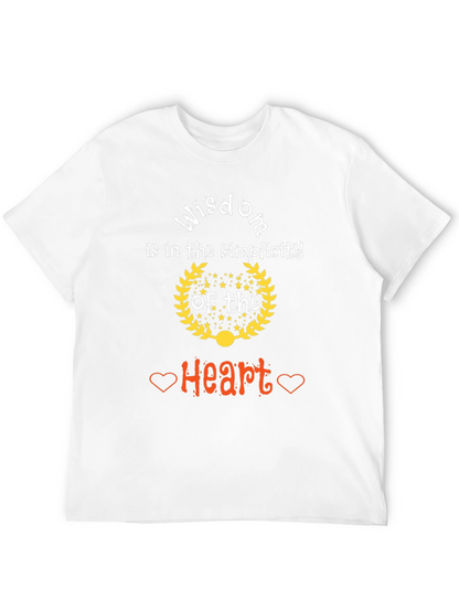 Wisdom Heart Simplicity Graphic T-Shirt
