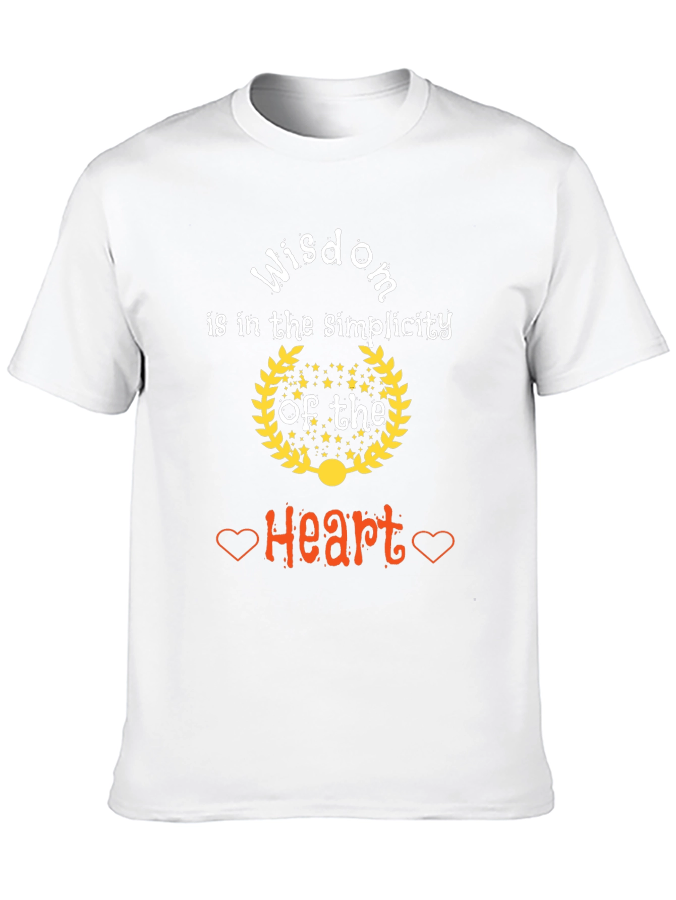 Wisdom Heart Simplicity Graphic T-Shirt