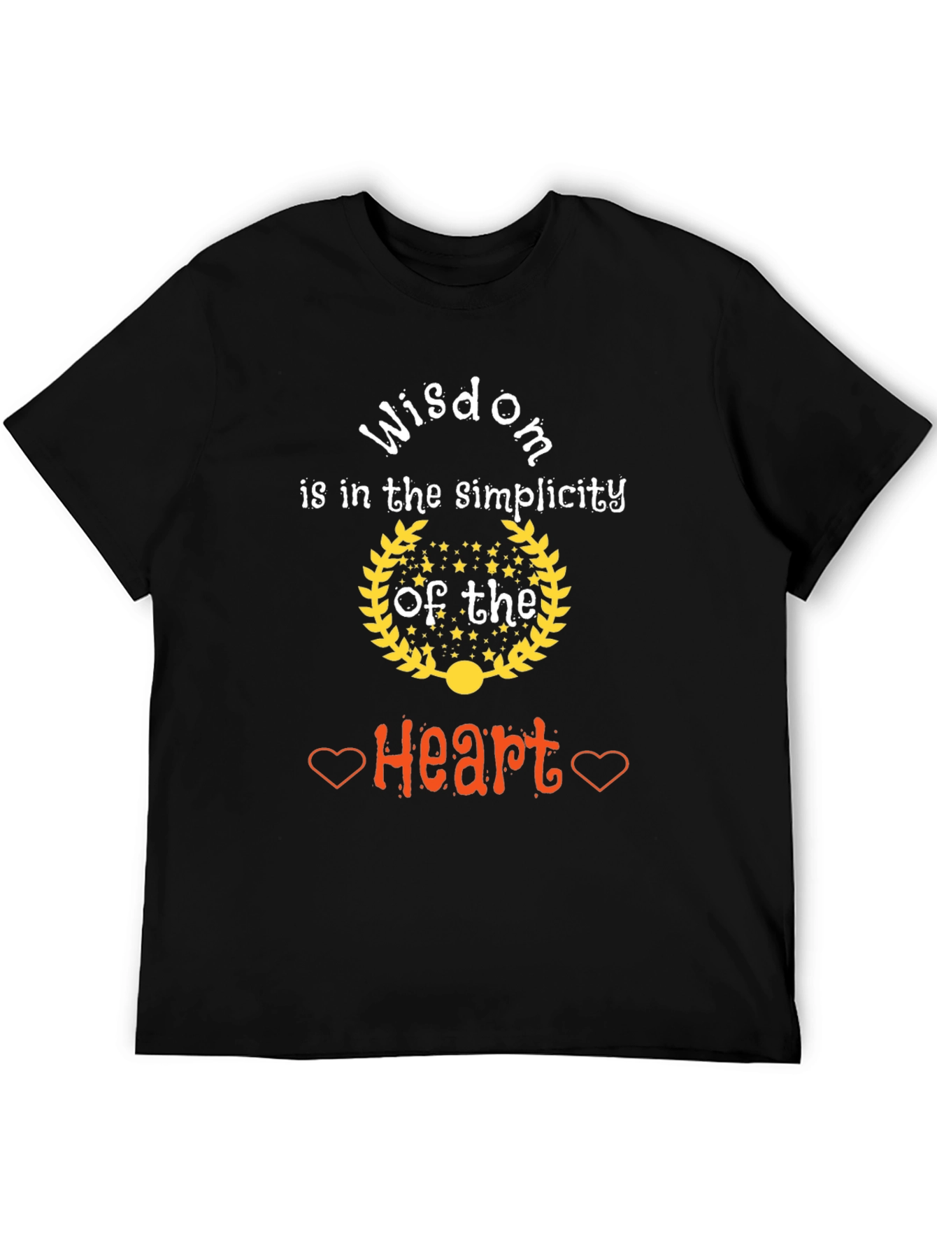 Wisdom Heart Simplicity Graphic T-Shirt