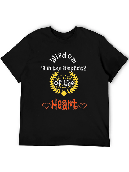 Wisdom Heart Simplicity Graphic T-Shirt