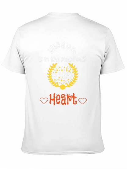 Wisdom Heart Simplicity Graphic T-Shirt