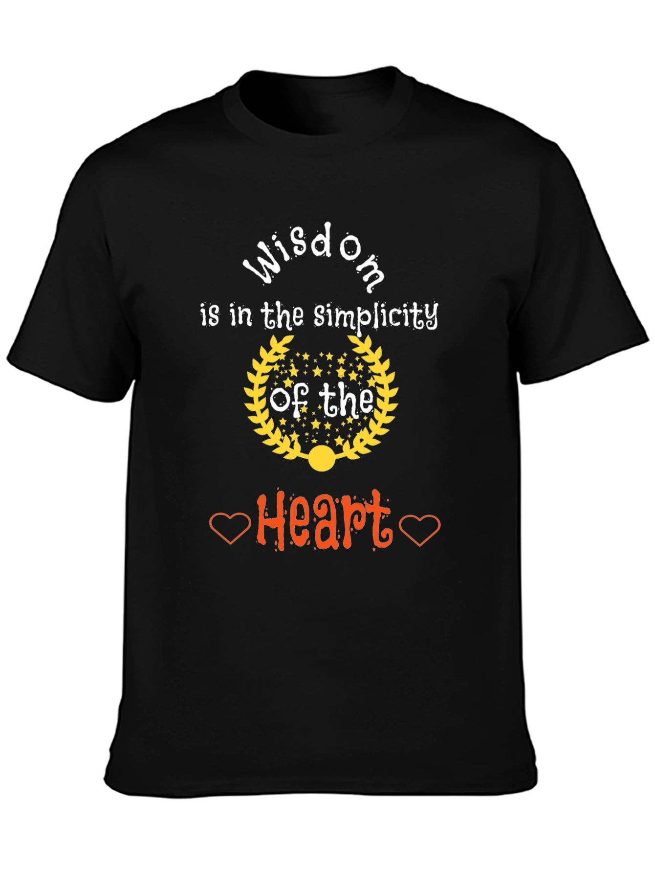 Wisdom Heart Simplicity Graphic T-Shirt