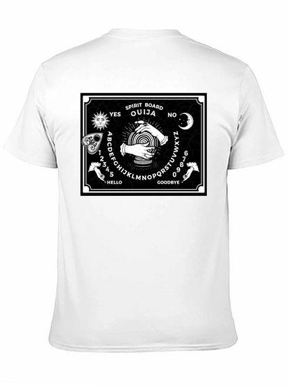 Ouija Board Graphic Print Black T-Shirt