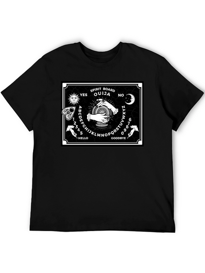 Ouija Board Graphic Print Black T-Shirt