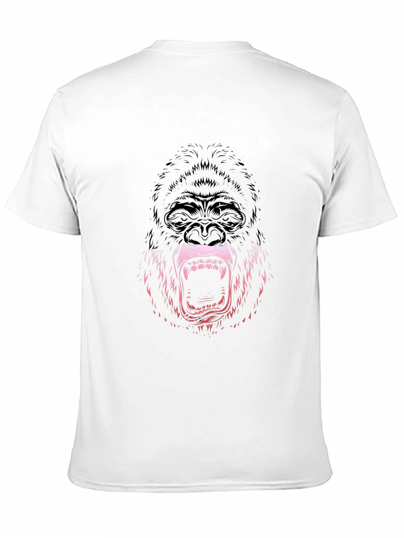 Mens Graphic Tee - Gorilla Design - Black