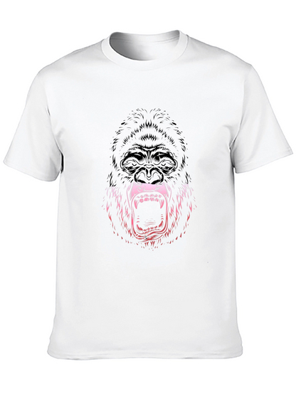 Mens Graphic Tee - Gorilla Design - Black