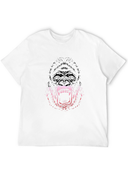 Mens Graphic Tee - Gorilla Design - Black