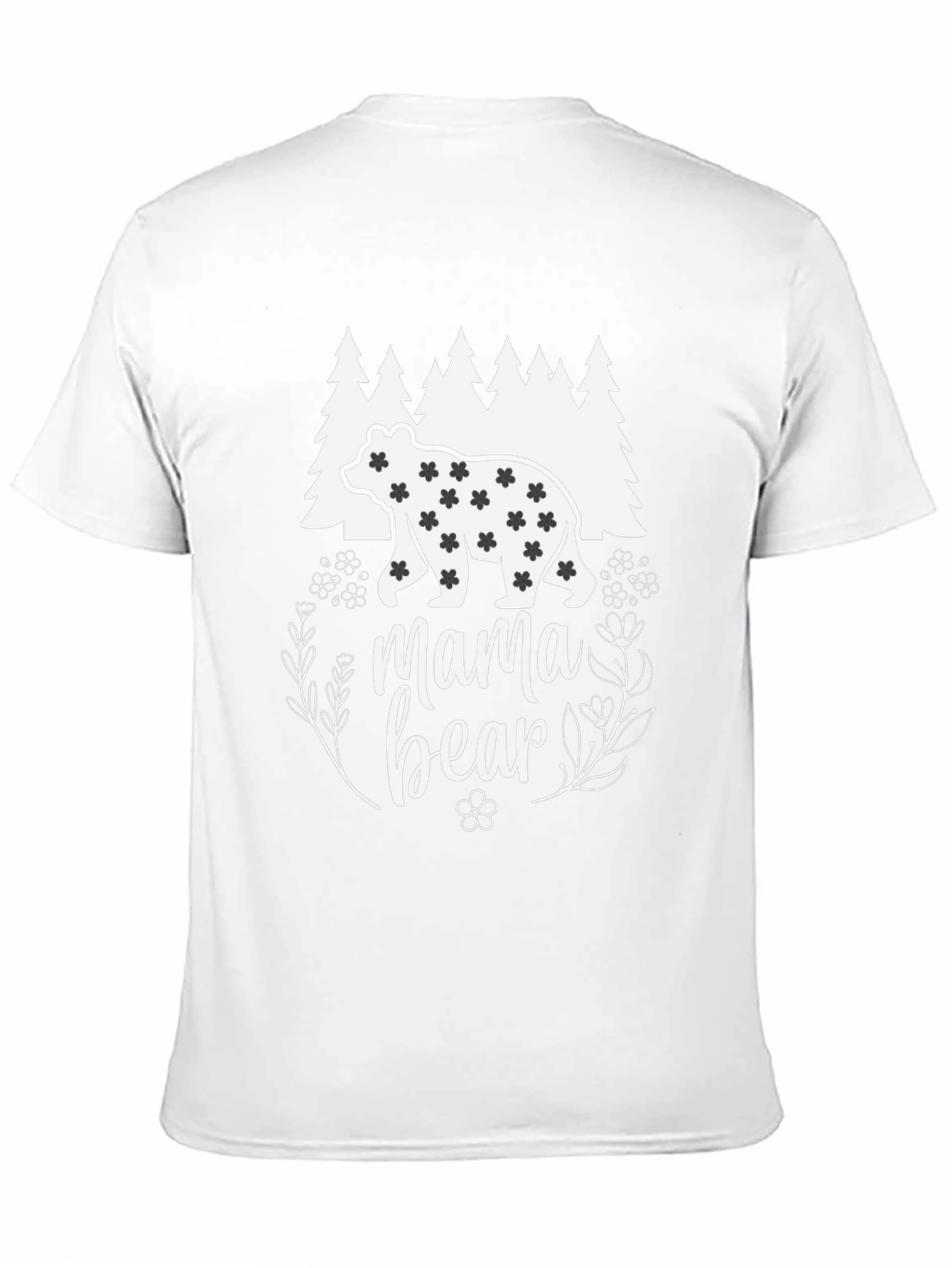 Mama Bear Graphic T-Shirt - Black
