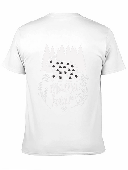 Mama Bear Graphic T-Shirt - Black