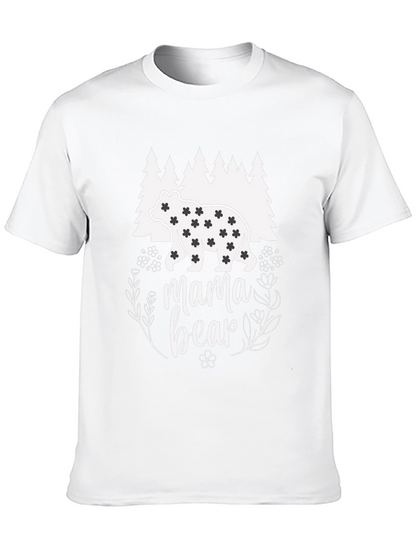 Mama Bear Graphic T-Shirt - Black