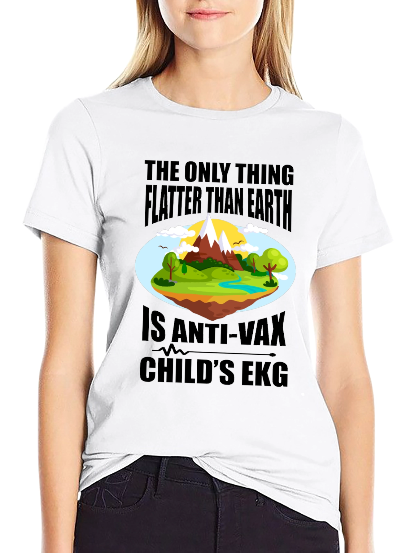 Anti-Vax Childs EKG T-Shirt