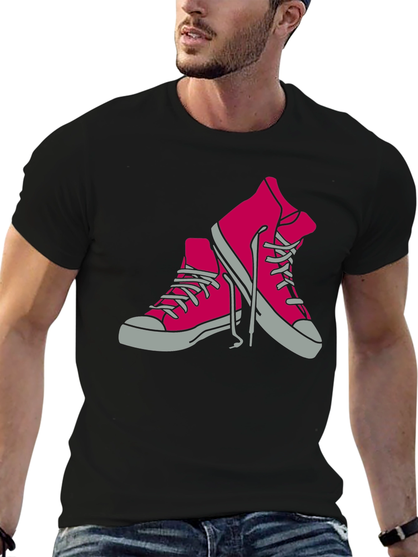Cool Sneakers Graphic Tee - Casual Style