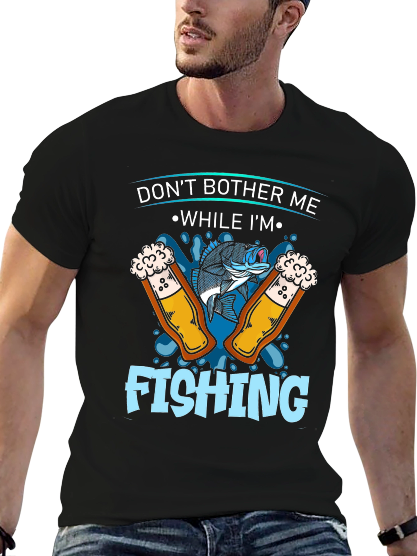 Dont Bother Me Fishing Graphic T-Shirt