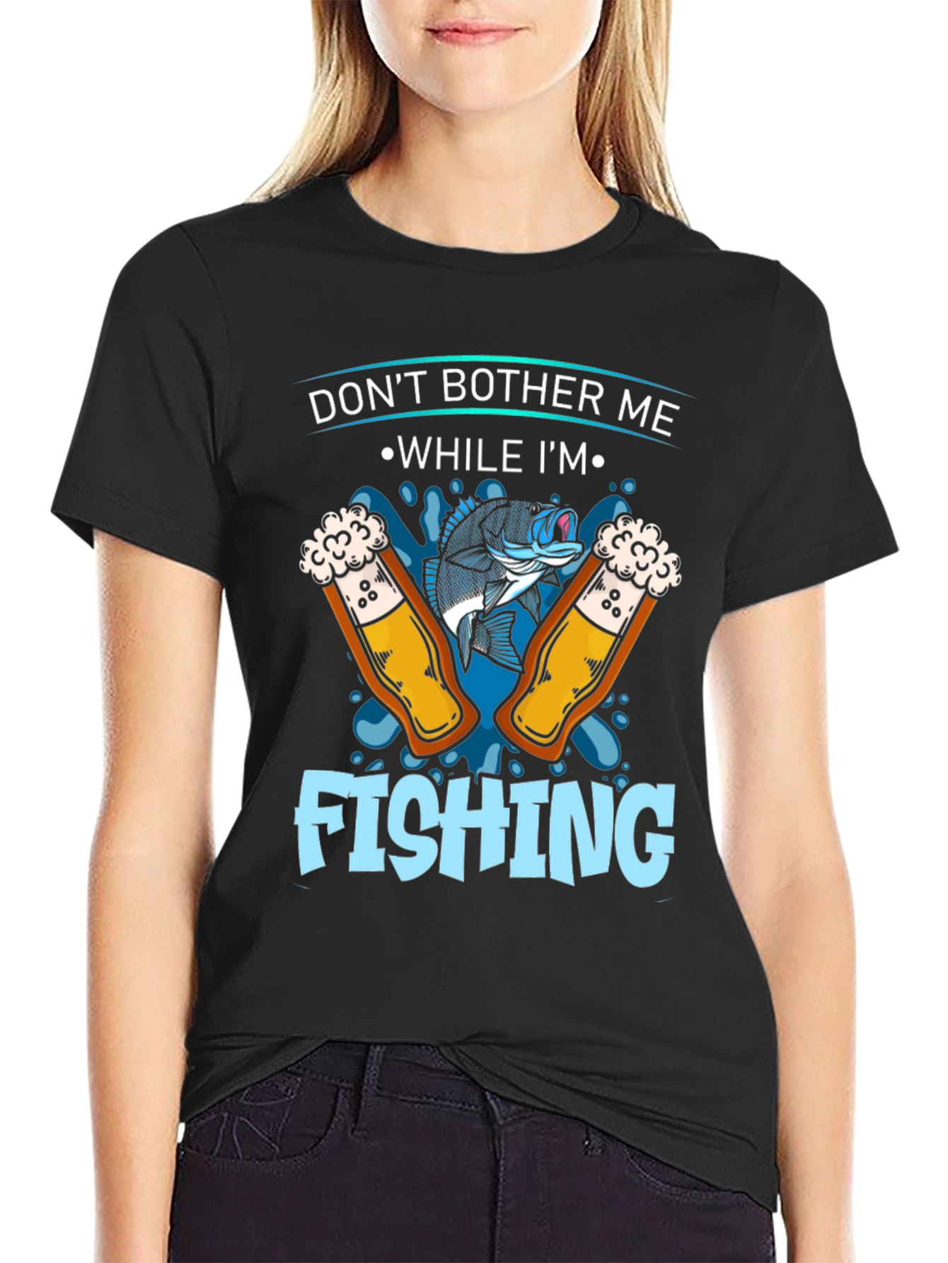 Dont Bother Me Fishing Graphic T-Shirt