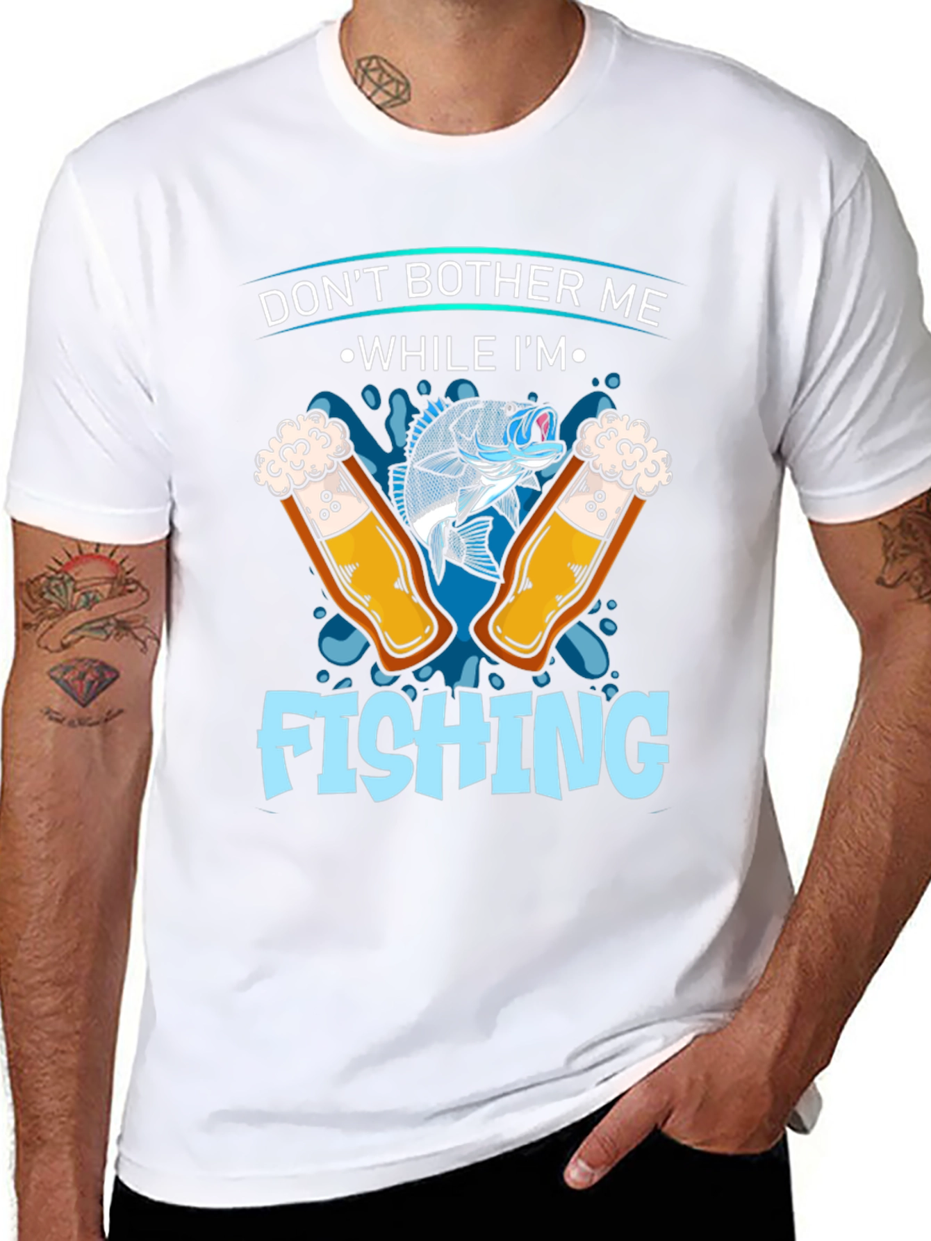 Dont Bother Me Fishing Graphic T-Shirt