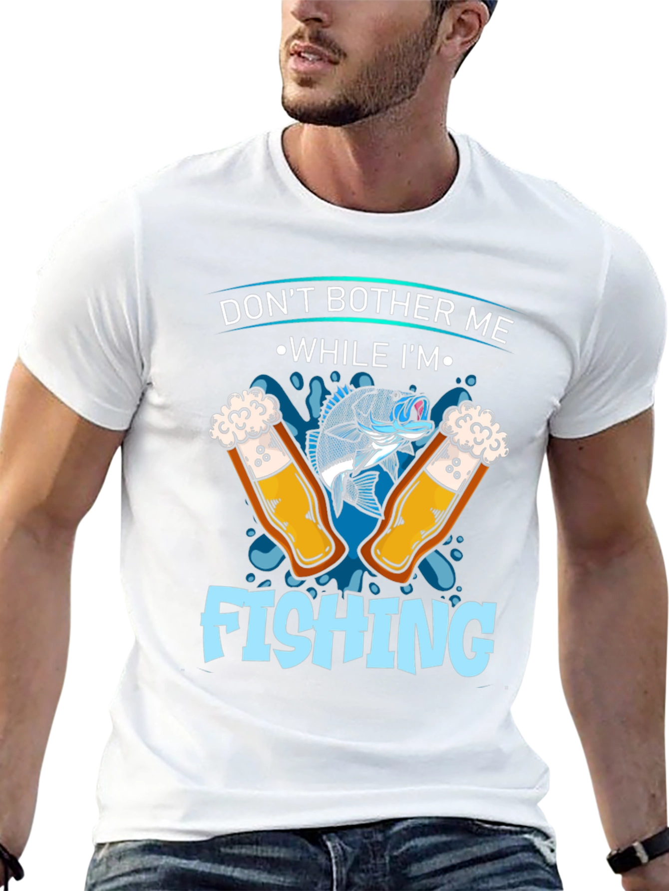 Dont Bother Me Fishing Graphic T-Shirt