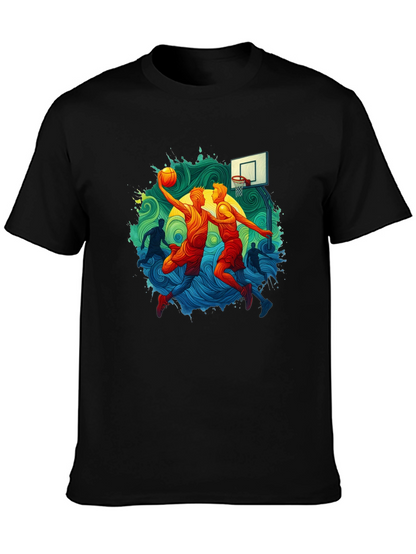 Basketball Graphic Tee - Slam Dunk Style