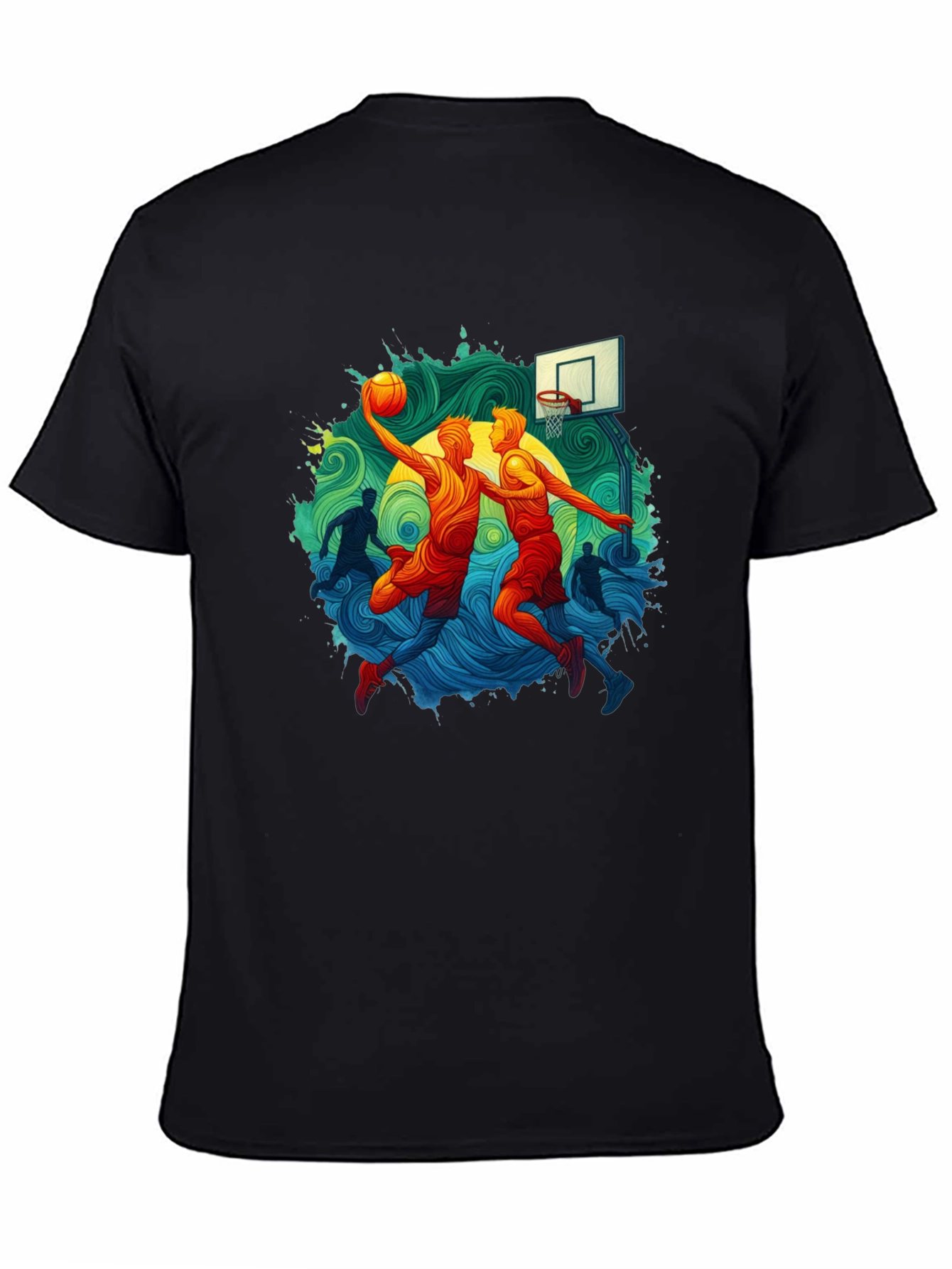 Basketball Graphic Tee - Slam Dunk Style