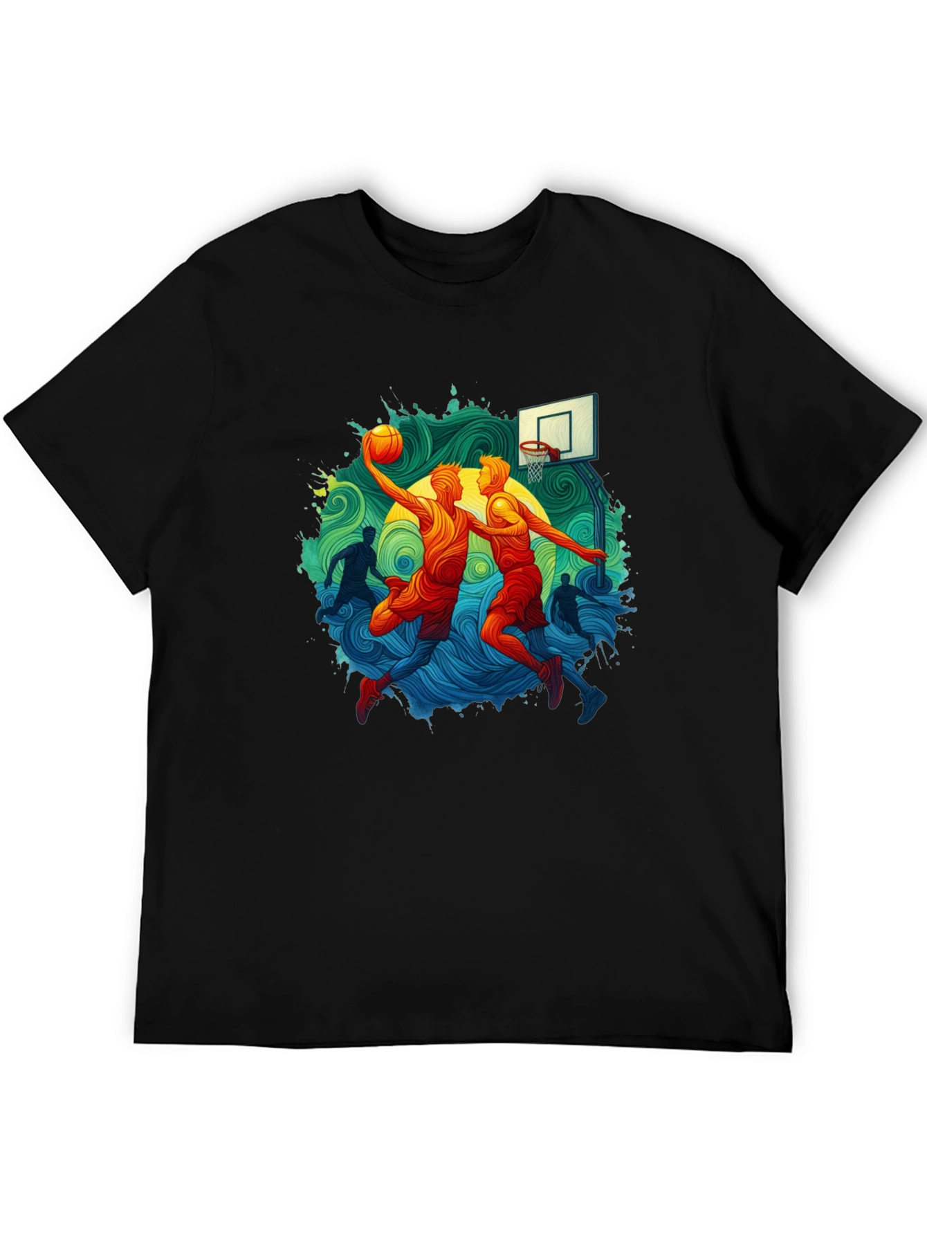 Basketball Graphic Tee - Slam Dunk Style
