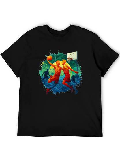Basketball Graphic Tee - Slam Dunk Style