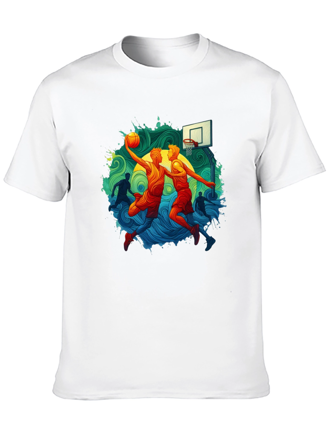 Basketball Graphic Tee - Slam Dunk Style