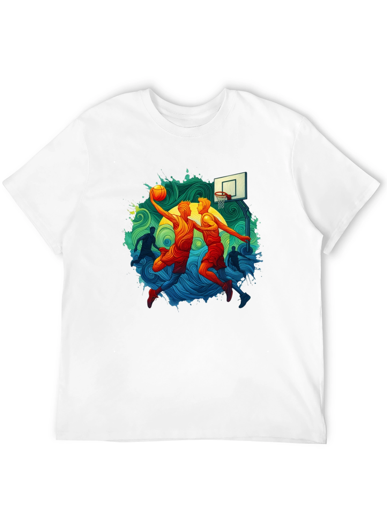 Basketball Graphic Tee - Slam Dunk Style