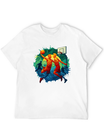 Basketball Graphic Tee - Slam Dunk Style