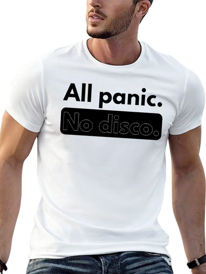 All Panic No Disco Black Graphic Tee