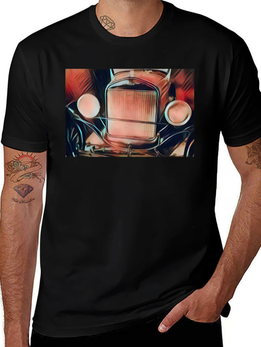 Vintage Car Graphic Tee - Classic Auto Lover Shirt