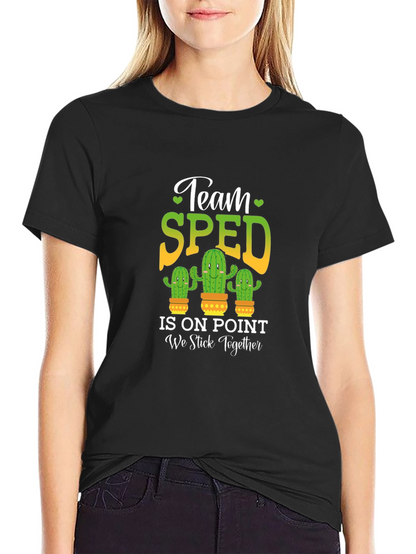 Team SPED Cactus T-Shirt - Special Education Teacher Apparel