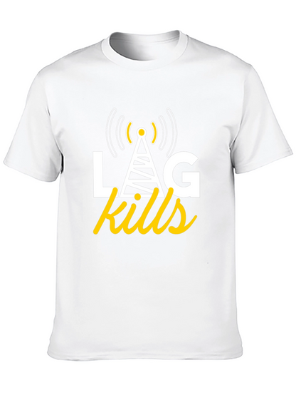 LAG Kills T-Shirt: Gamer Humor Apparel