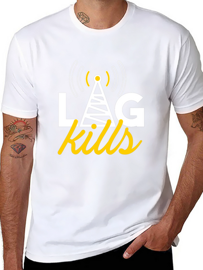 LAG Kills T-Shirt: Gamer Humor Apparel
