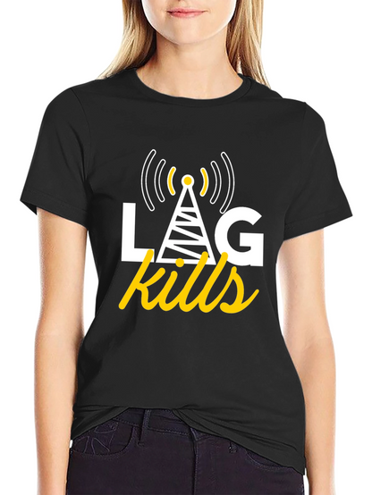 LAG Kills T-Shirt: Gamer Humor Apparel