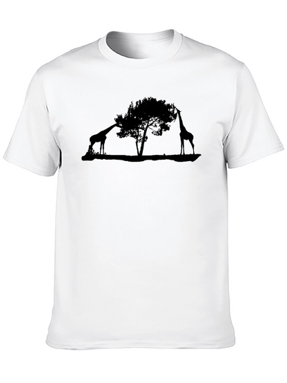 Giraffe Silhouette Graphic Tee