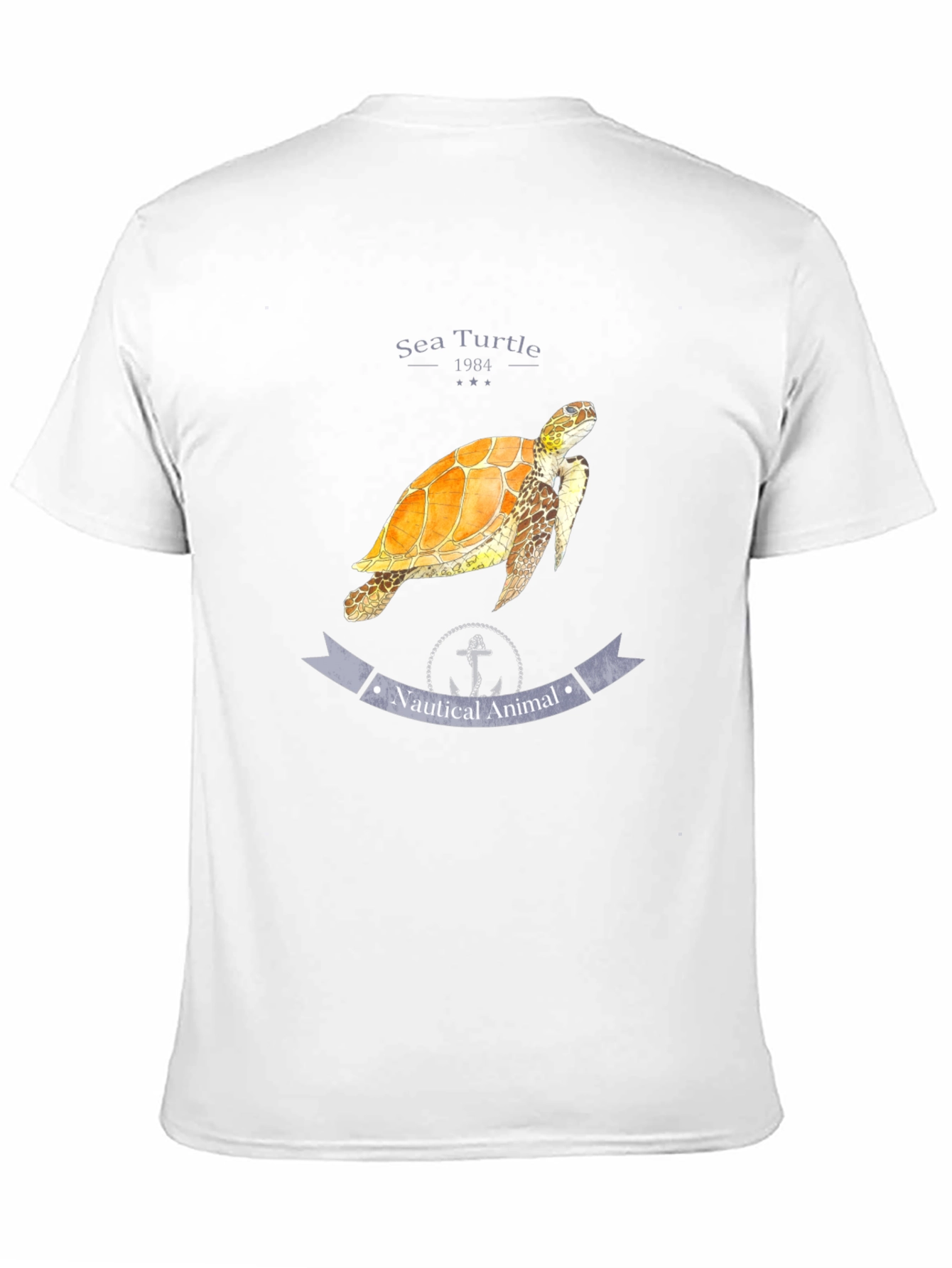 Sea Turtle Nautical Animal Graphic T-Shirt