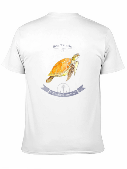Sea Turtle Nautical Animal Graphic T-Shirt