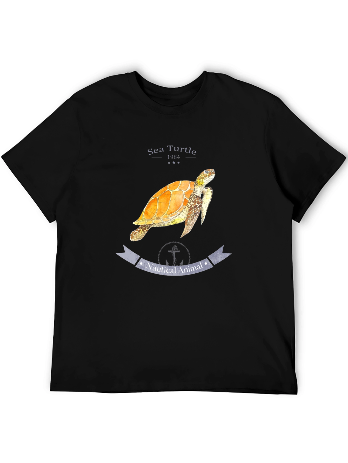 Sea Turtle Nautical Animal Graphic T-Shirt