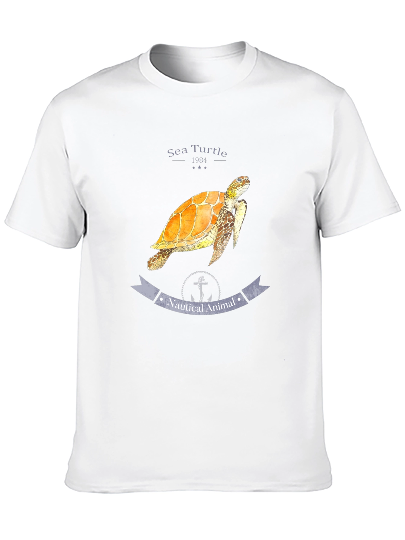 Sea Turtle Nautical Animal Graphic T-Shirt