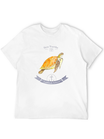 Sea Turtle Nautical Animal Graphic T-Shirt