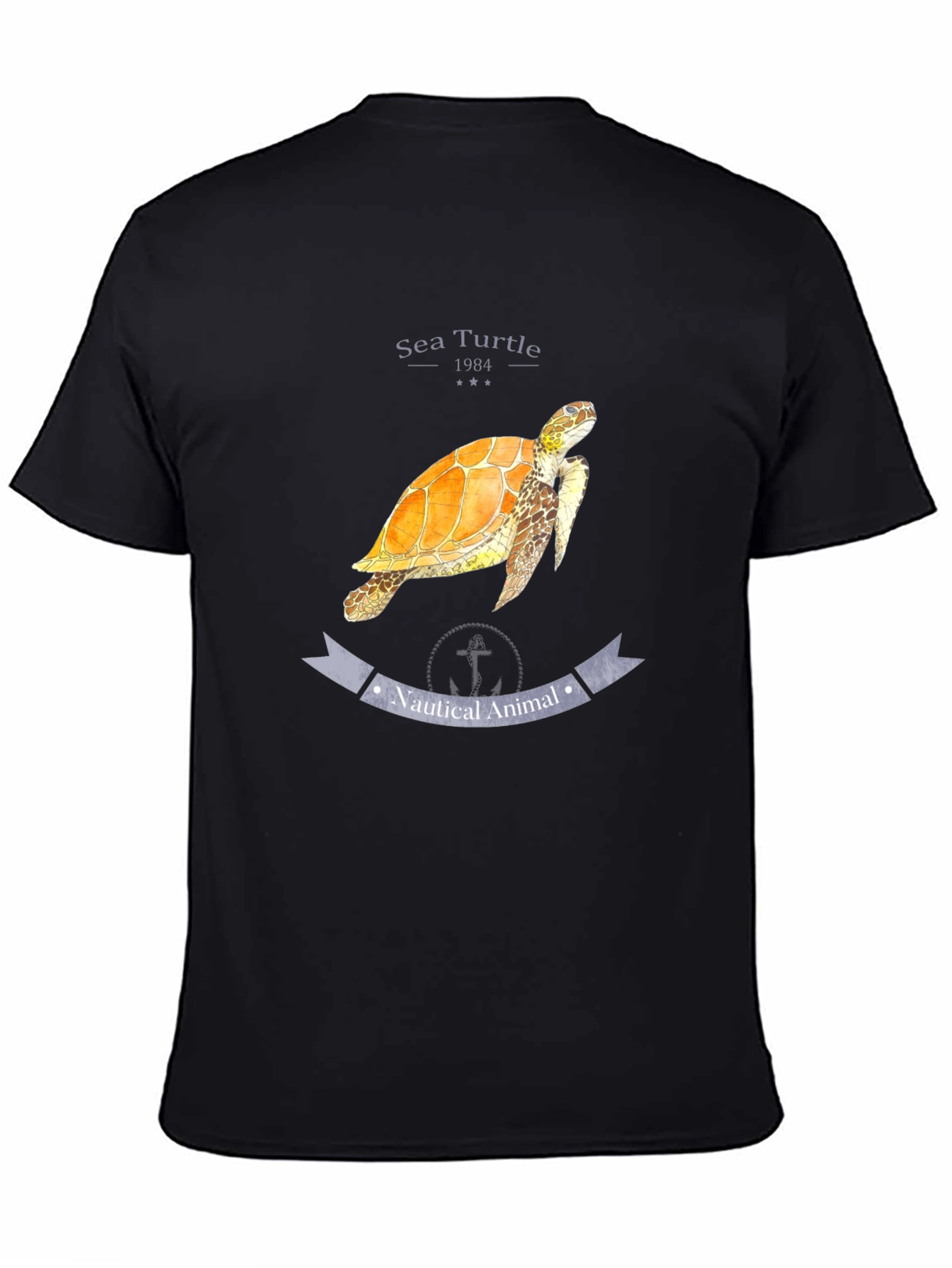 Sea Turtle Nautical Animal Graphic T-Shirt