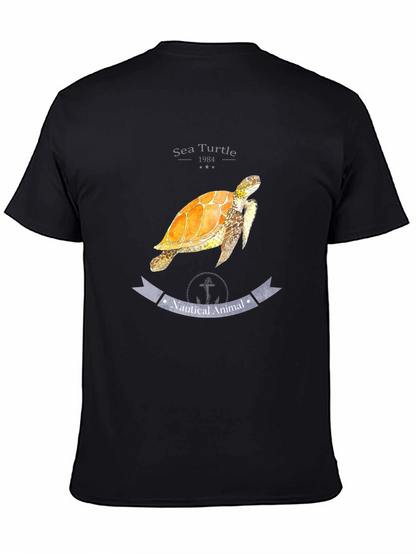 Sea Turtle Nautical Animal Graphic T-Shirt