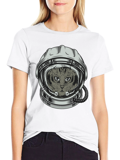 Cat Astronaut T-Shirt - Space Kitten Tee