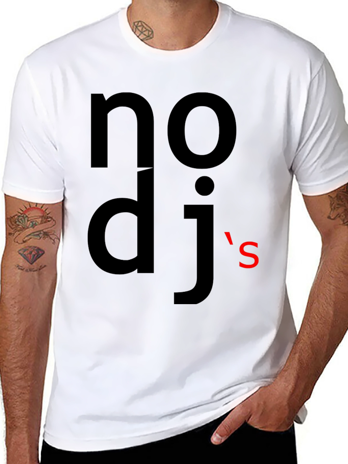 Nodjs Black Graphic Tee