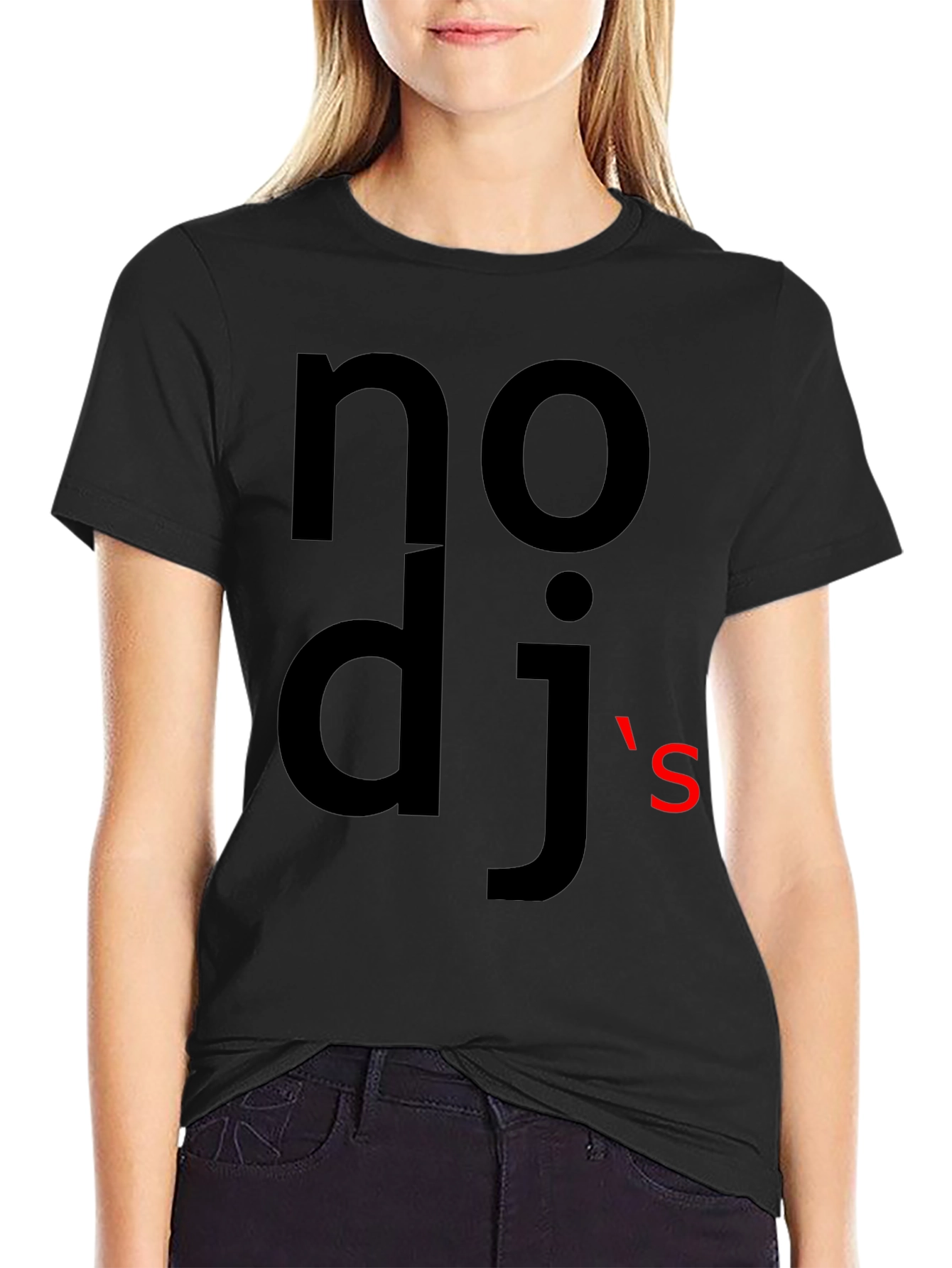Nodjs Black Graphic Tee