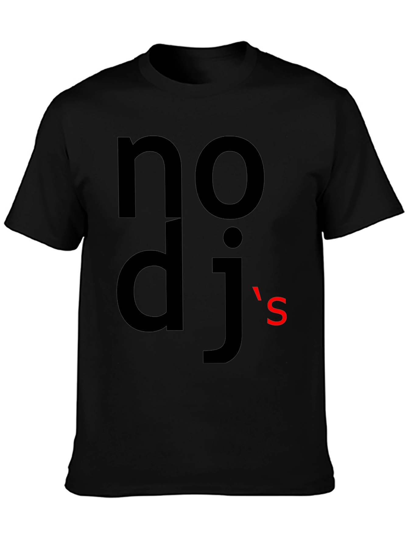 Nodjs Black Graphic Tee
