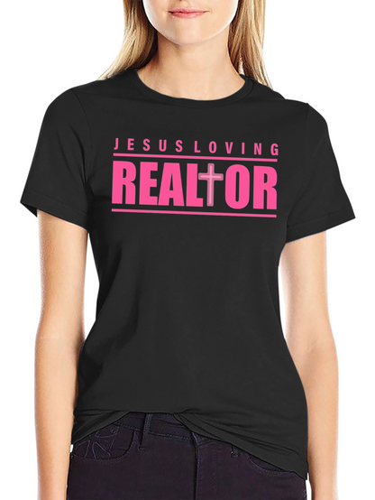 Jesus Loving Realtor Graphic T-Shirt