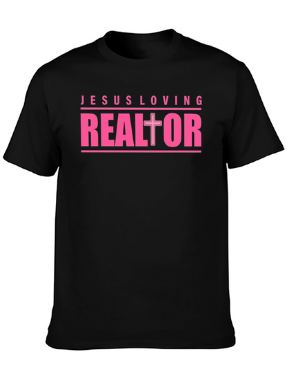 Jesus Loving Realtor Graphic T-Shirt