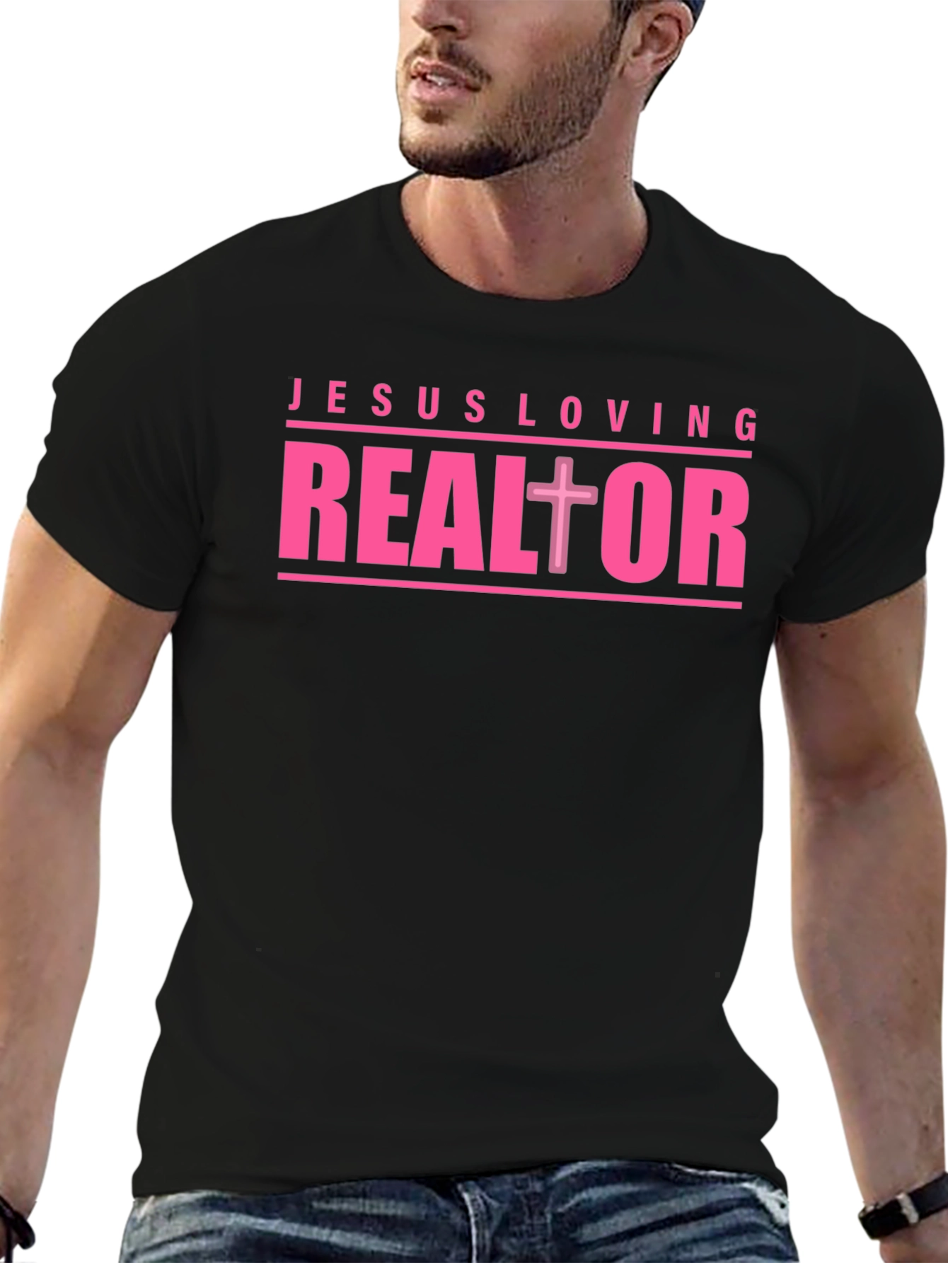 Jesus Loving Realtor Graphic T-Shirt